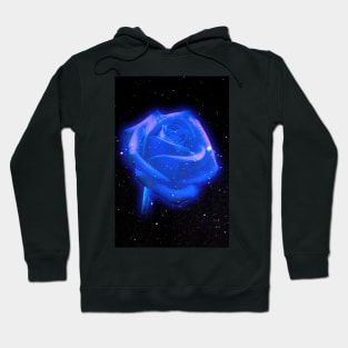 Blue Cosmic Rose Hoodie